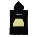 PONCHO TOWEL - Black Lime