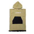 PONCHO TOWEL - Pear Green Black