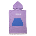 PONCHO TOWEL - Purple Light Blue