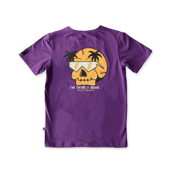 FUTURE IS BRIGHT SS TEE - Purple