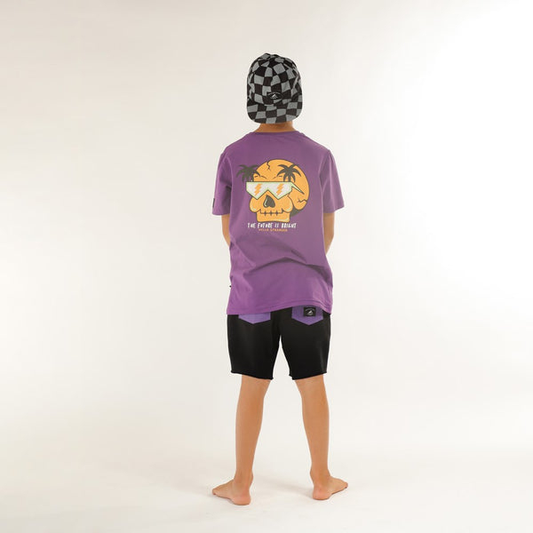 FUTURE IS BRIGHT SS TEE - Purple
