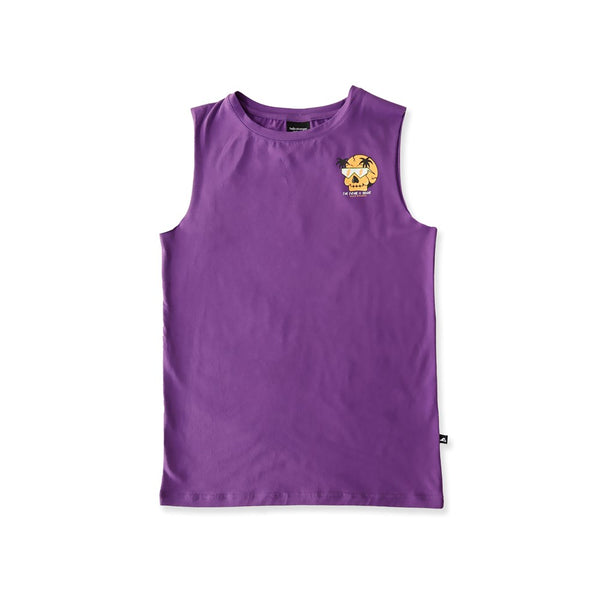 FUTURE IS BRIGHT MUSCLE TEE - Purple