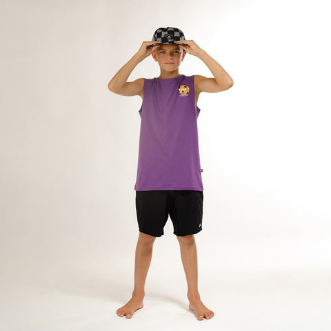 FUTURE IS BRIGHT MUSCLE TEE - Purple
