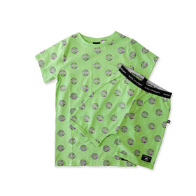 BOYS SUMMER PJS - Lime