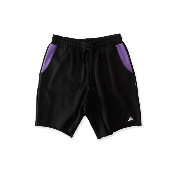 WALK SHORT - Black Purple