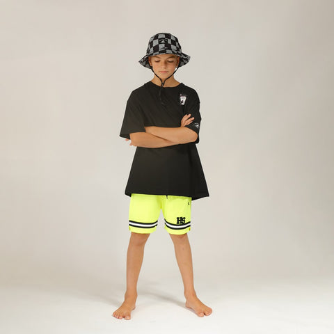 ALOHA TONGUE BOX TEE - Black