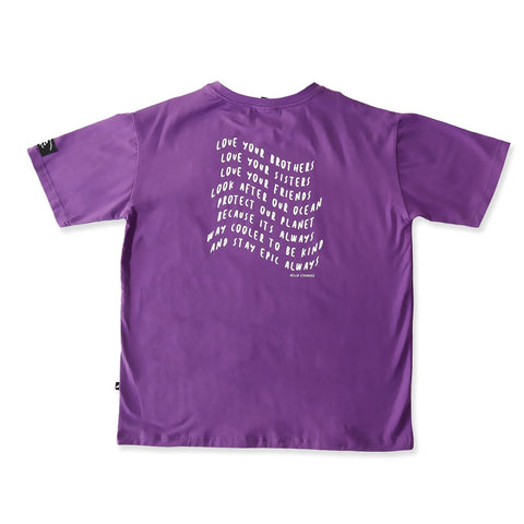 COOLER TO BE KIND BOX TEE - Purple