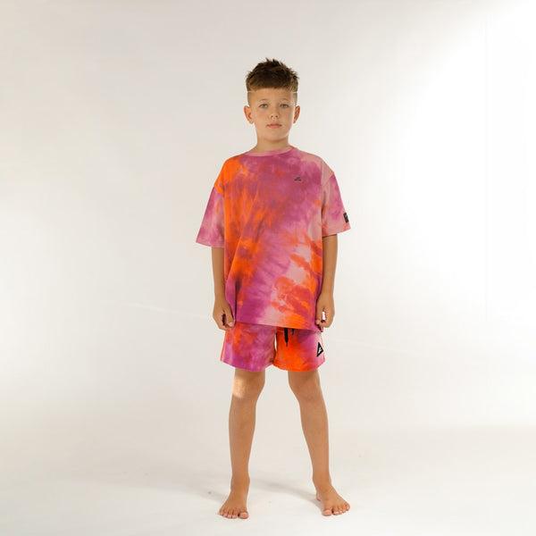 DYE BOX SS TEE - Pink Dye