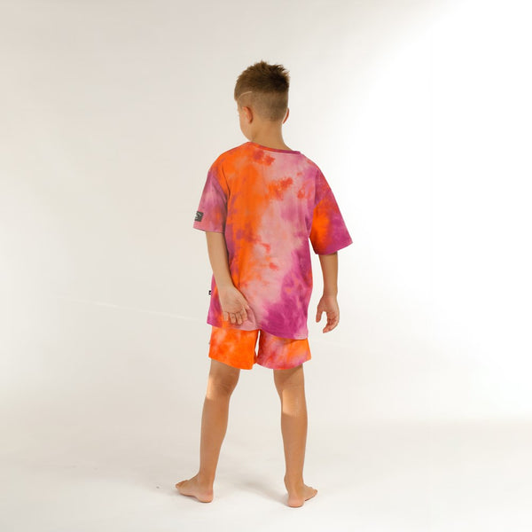 DYE BOX SS TEE - Pink Dye