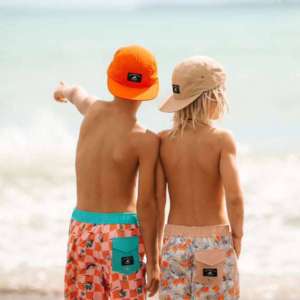 CHECK ME LONG BOARD SHORT - Red Check