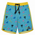 PALMS LONG BOARD SHORT – Turquoise Print
