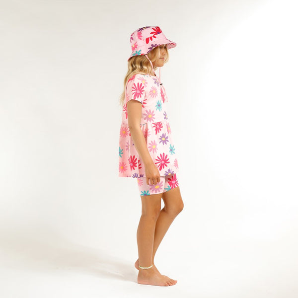 DAZE SS TEE - Pink Flower