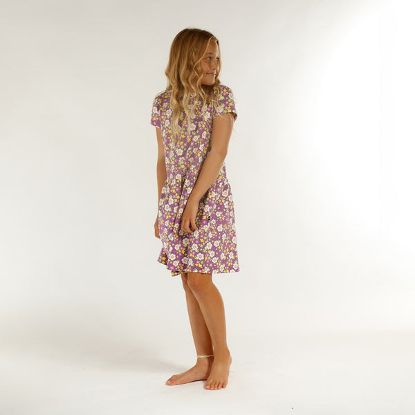PALMA DRESS - Purple Floral
