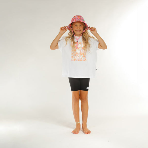 PEACE AND LOVE BAILEY TEE - White