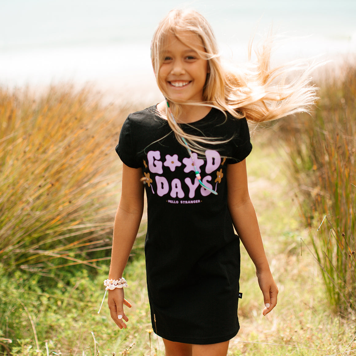 GOOD DAYS TEE DRESS - Black