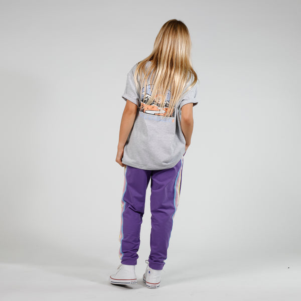 GIRLS SUNSET TRACK PANT - Purple