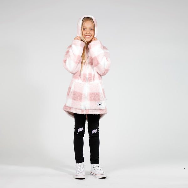 GIRLS SUNRISE JACKET - Pink Check