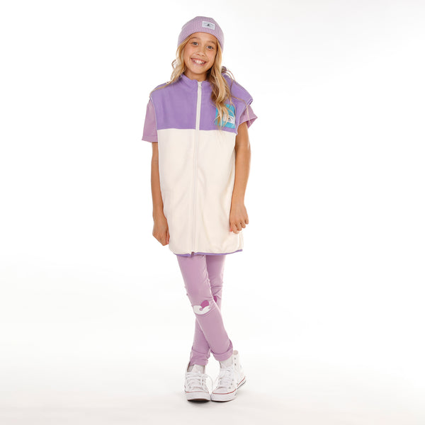 GIRLS LEGGING – Purple Wave