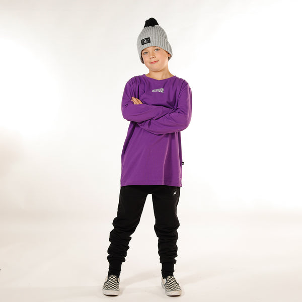 BOYS POCKET TRACK PANT - Black Black