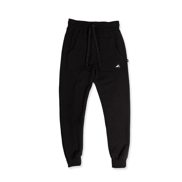 BOYS POCKET TRACK PANT - Black Black