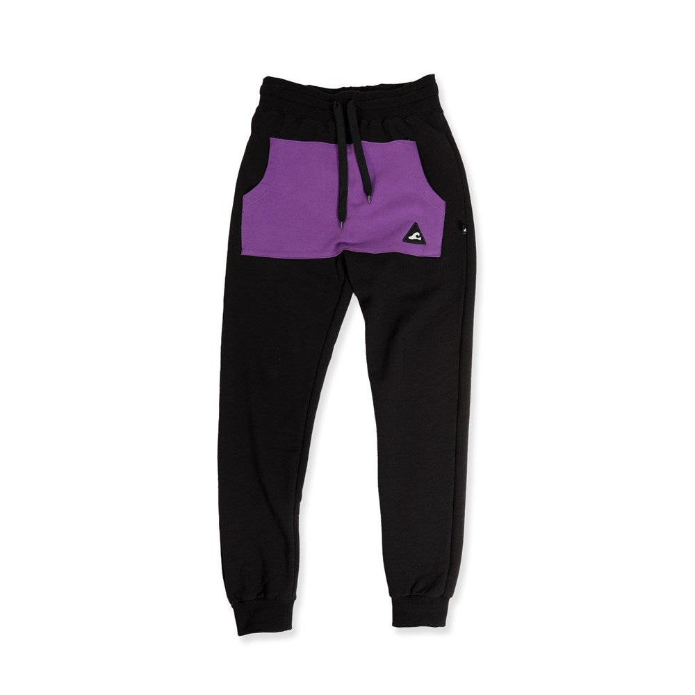 BOYS POCKET TRACK PANT - Black Violet