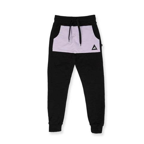 POCKET TRACK PANT - Black Lavender