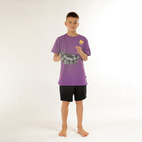 FUTURE IS BRIGHT SS TEE - Purple