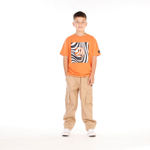 BOYS HAPPY SS TEE – Orange