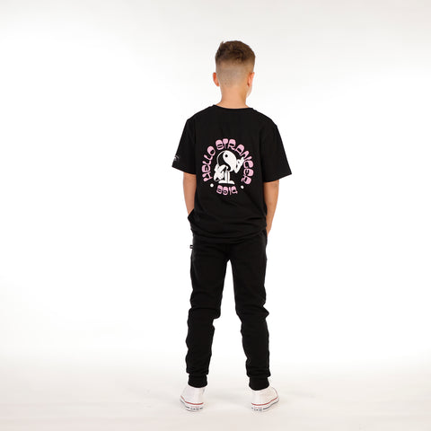 BOYS PEACEMAN SS TEE – Black