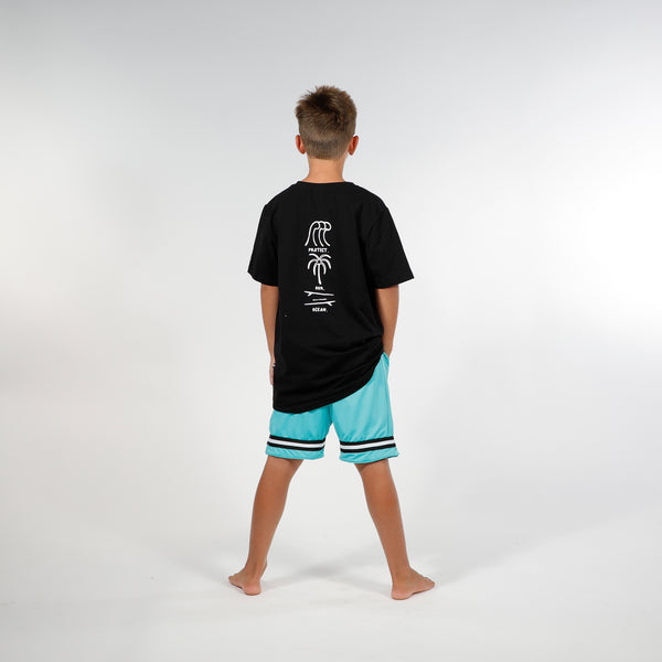 PROTECT OUR OCEAN SS TEE - Black White
