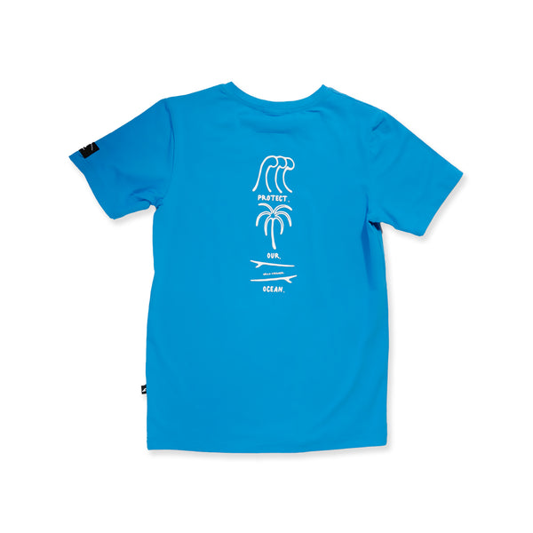PROTECT OUR OCEAN SS TEE - Blue