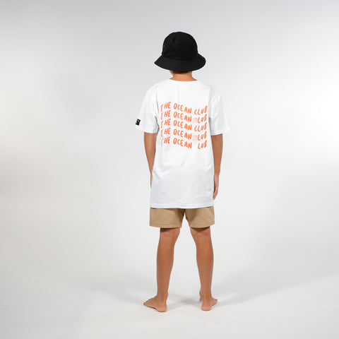 THE OCEAN CLUB SS TEE - White Red