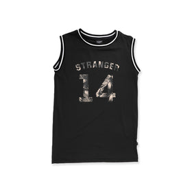 BALLER MUSCLE TEE - BLACK PALMS