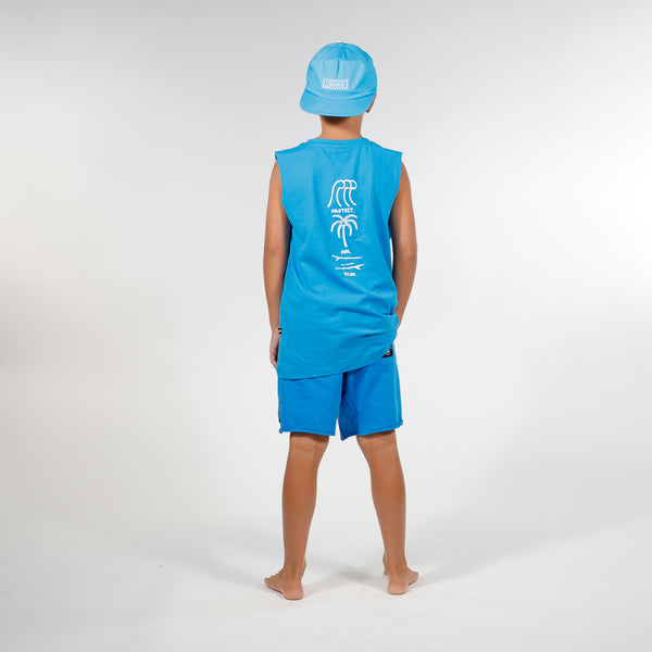 PROECT OUR OCEAN MUSCLE TEE - Blue