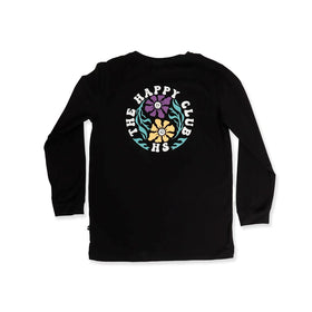 BOYS LS TEE - Black (Happy Club)