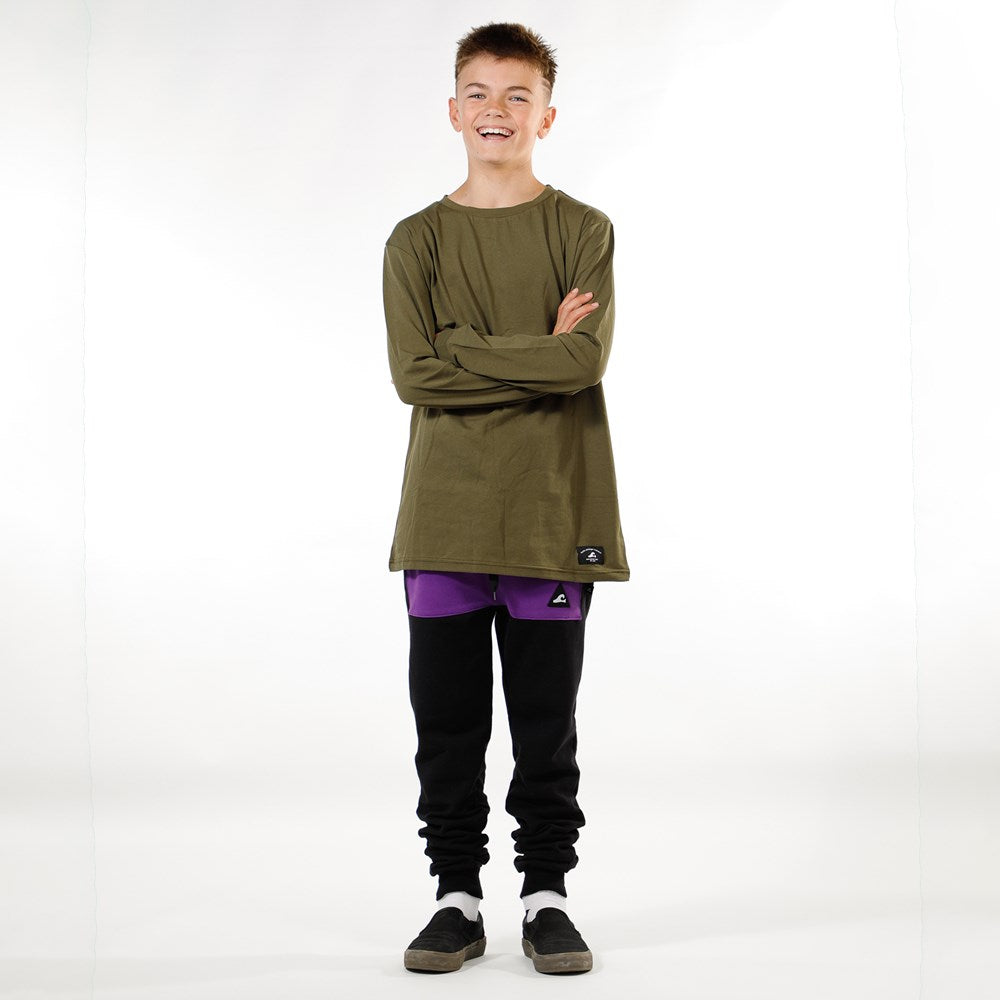 BOYS LS CLASSICS TEE - Khaki