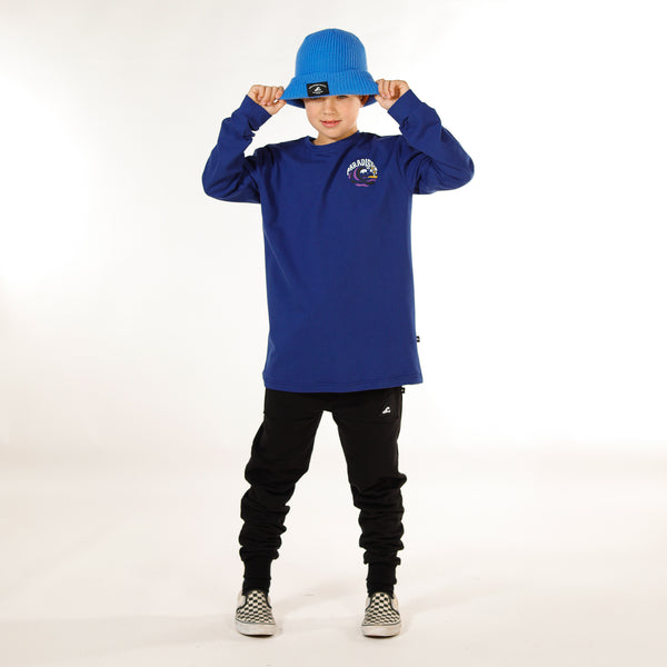 BOYS LS TEE - Navy