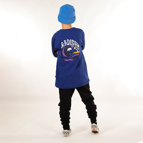 BOYS LS TEE - Navy