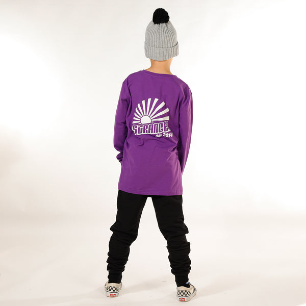 BOYS LS TEE - Violet