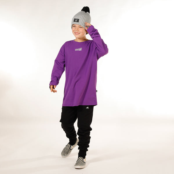BOYS LS TEE - Violet
