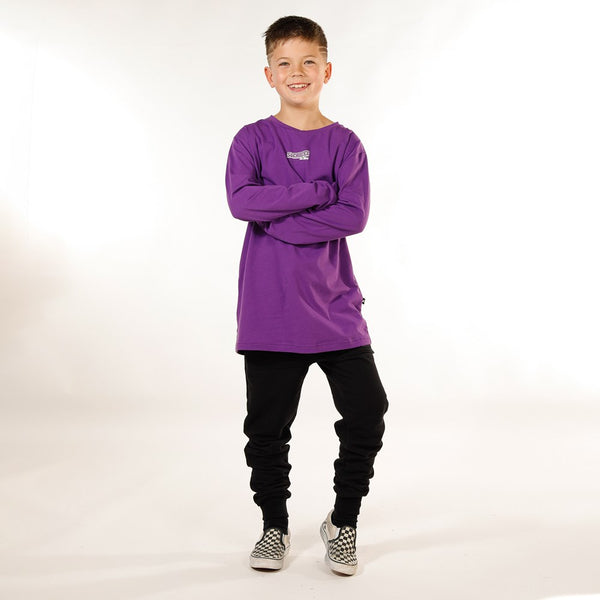 BOYS LS TEE - Violet