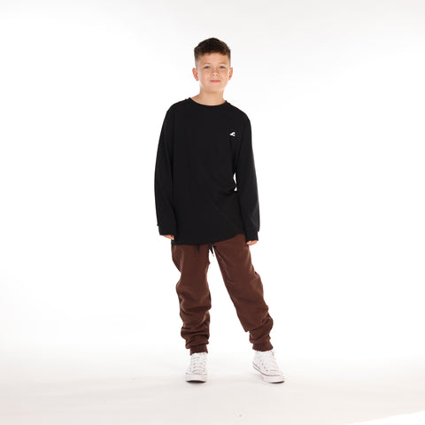 BOYS HAPPY TEE LS TEE – Black