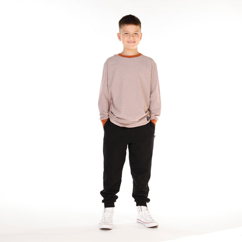 LS CLASSICS TEE – Brown Stripe