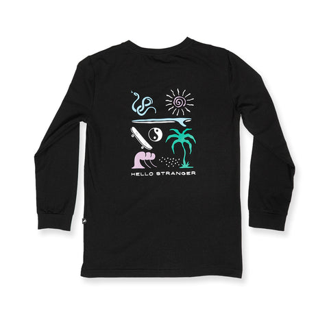 BOYS EXPLORER LS TEE – Black