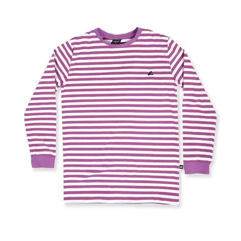 BOYS LS TEE – Purple Stripe