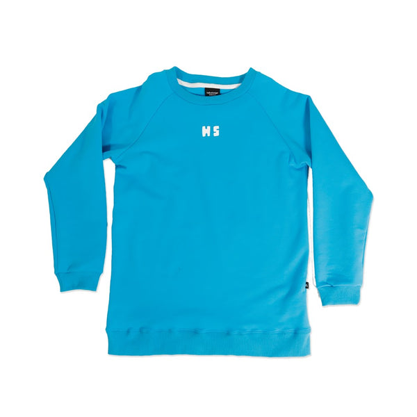 BOYS RAGLAN CREW - Bright Blue