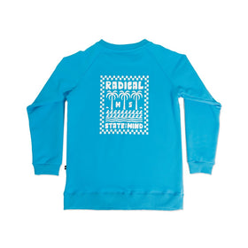 BOYS RAGLAN CREW - Bright Blue