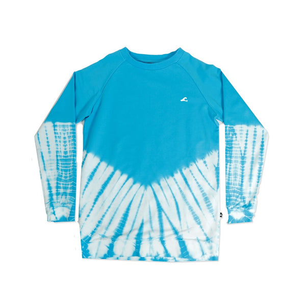 BOYS RAGLAN CREW - Blue Dye