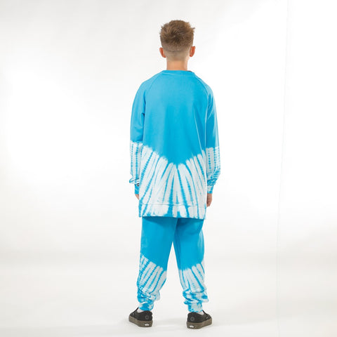BOYS RAGLAN CREW - Blue Dye