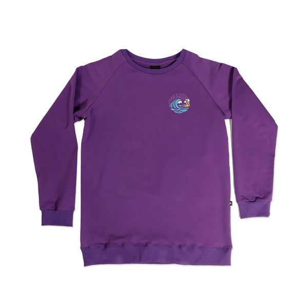 BOYS RAGLAN CREW - Violet